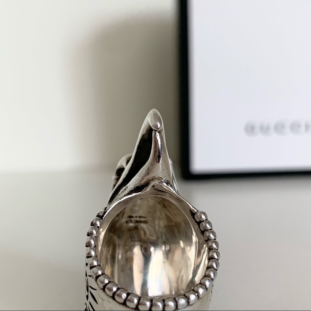 NWOT Gucci large sterling silver ring made in Italy - Picture 10 of 16